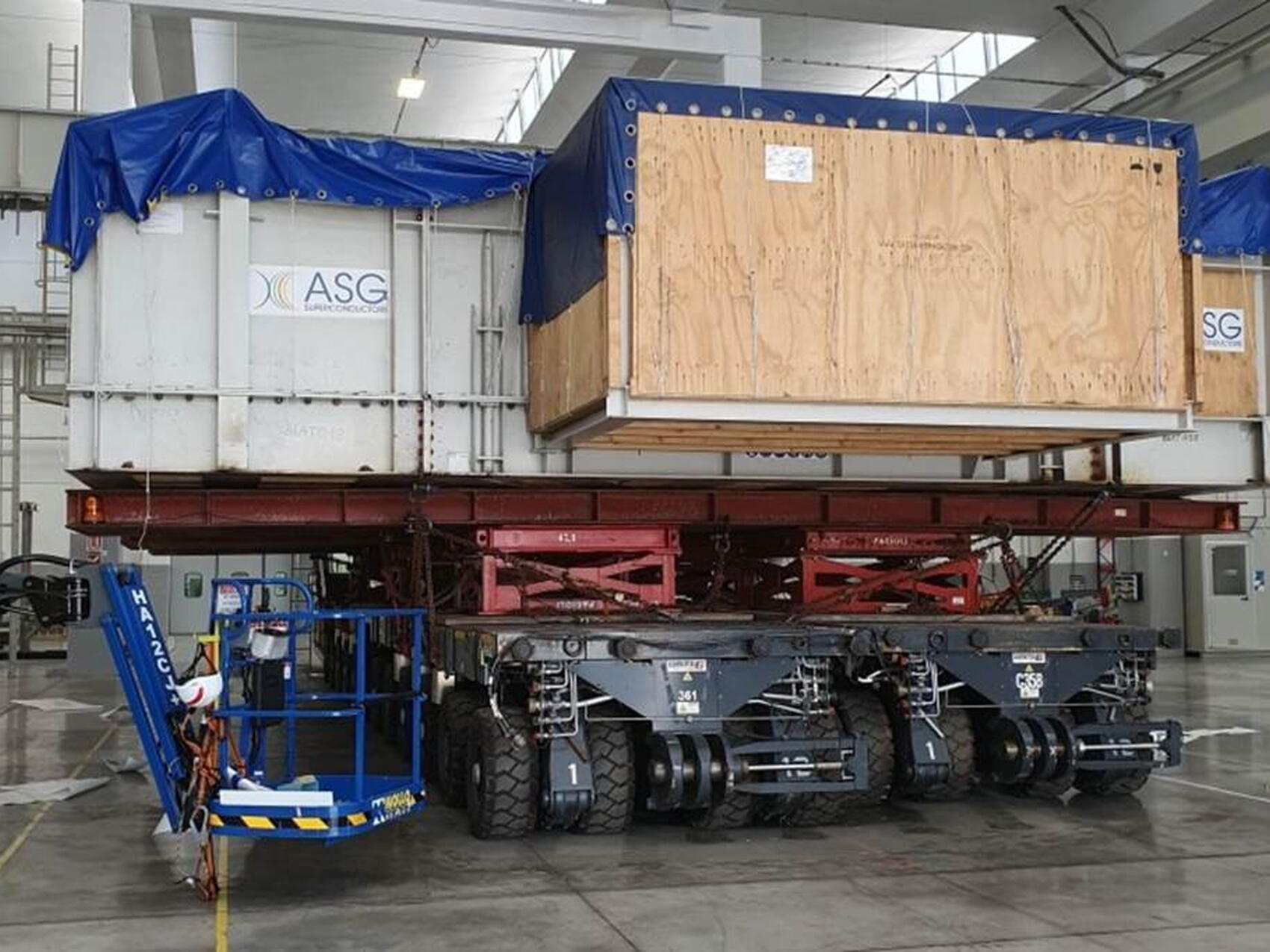 Magnet inner core leaves ASG Superconductors (Italy)